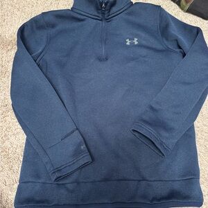 Under Armour boys Blue Zip-Up Sweater